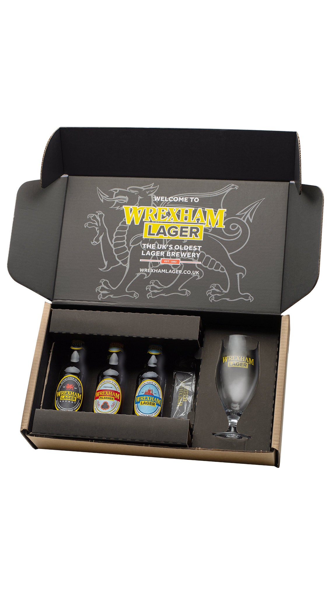 Wrexham Lager gift box