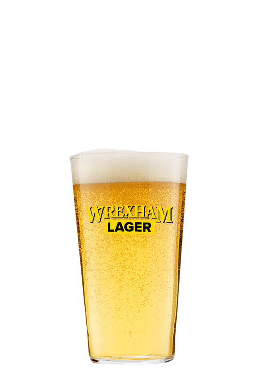 Wrexham Lager Half Pint Glass