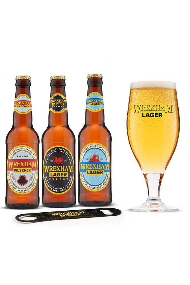 Wrexham Lager Beer Gift Set